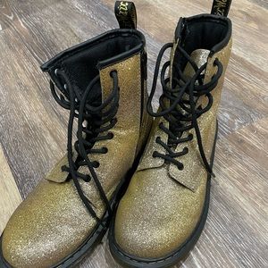 Gold Doc Martens NEW